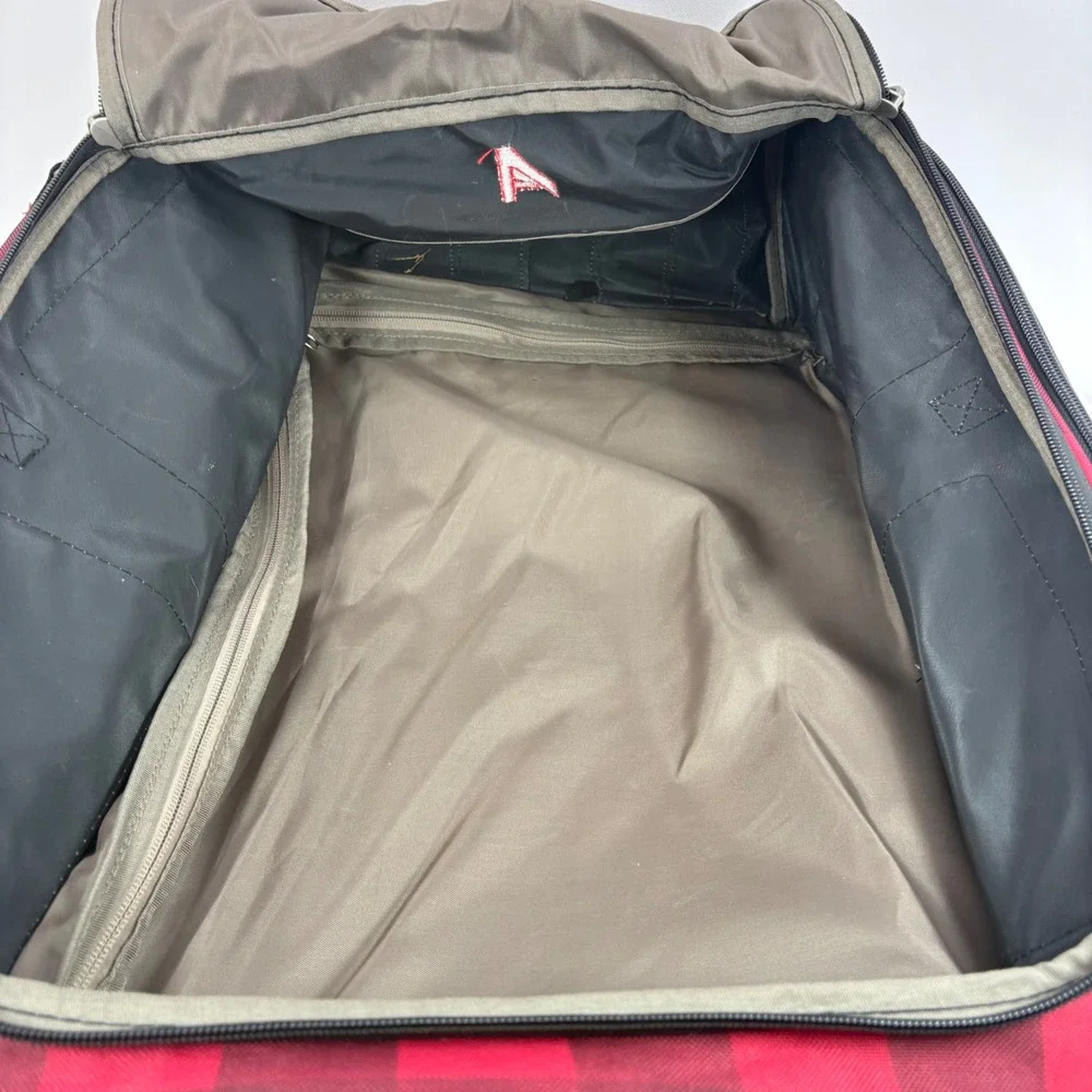 Athalon Ski Boot Backpack Red Buffalo Plaid Snowboard‎ Gear Bag Helmet Storage
